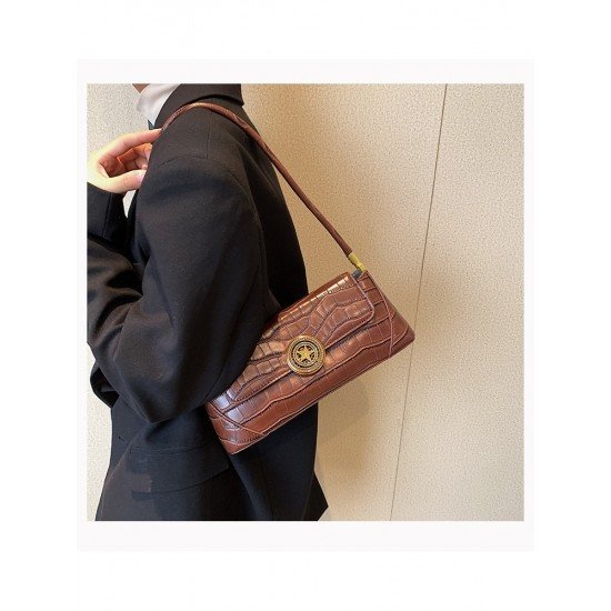  2024 PU Pure Color Underarm Bags