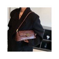  2024 PU Pure Color Underarm Bags