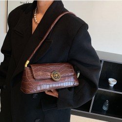  2024 PU Pure Color Underarm Bags