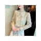  2024 Fall French Lace Embroidery Long Sleeve Shirt