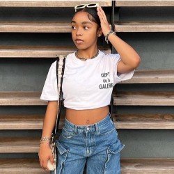 Simple Casual Letter Printed T Shirts For Women