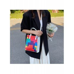 Fashion Contrast Color Plaid Women's Satchels  Fashion Contrast Color Plaid Women's Satchels