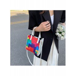 Fashion Contrast Color Plaid Women's Satchels  Fashion Contrast Color Plaid Women's Satchels