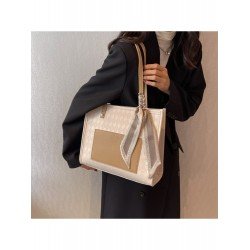 PU Contrast Color Large Capacity Women's Bag  PU Contrast Color Large Capacity Women's Bag