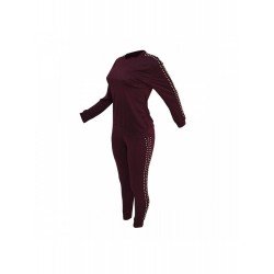 Faux-Pearls Matching 2 Piece Jogger Sets Women Faux-Pearls Matching 2 Piece Jogger Sets Women