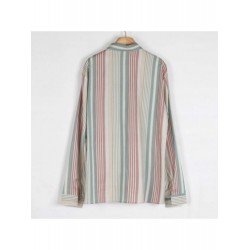 American Stripe Men's Casual Long Sleeve Shirt  American Stripe Men's Casual Long Sleeve Shirt