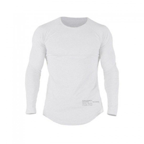  Casual Round Neck Men's Long Sleeve Top