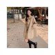  2024 Korean Casual Pure Color Women's Coats