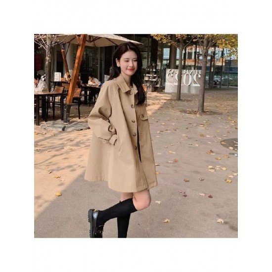  2024 Korean Casual Pure Color Women's Coats