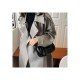Stylish Black Ruched Ladies Shoulder Bags