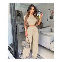 Women Wide Leg Trouser And Top Sets Women Wide Leg Trouser And Top Sets