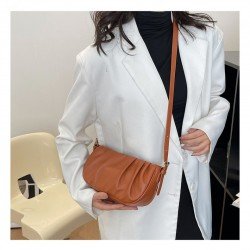 Stylish Black Ruched Ladies Shoulder Bags