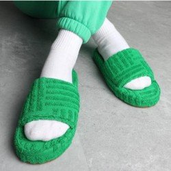  Winter Pure Color Home Platform Slippers