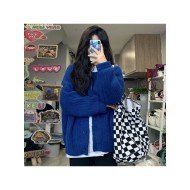  2024 New Pure Color Lazy Style Sweater