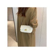 Ladies Rhombus Lattice Black Chin Shoulder Bags