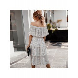Casual Off Shoulder Polka Dots Women's Dress Casual Off Shoulder Polka Dots Women's Dress