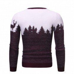  Casual Crew Neck Fawn Pullover Sweater