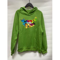 Casual Butterfly Lip Graphic Hoodies Tops