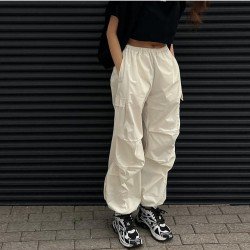  Fall Pure Color Casual Loose Women's Pants
