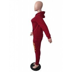 Snake Print Pockets Red Matching 2 Piece Jogger Sets Snake Print Pockets Red Matching 2 Piece Jogger Sets