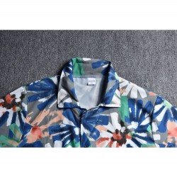  Summer Casual Lapel Men's Short Sleeve Shirt