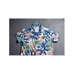 Summer Casual Lapel Men's Short Sleeve Shirt  Summer Casual Lapel Men's Short Sleeve Shirt