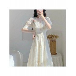 French Lace Embroidered Women's Long Sleeve Dress  French Lace Embroidered Women's Long Sleeve Dress