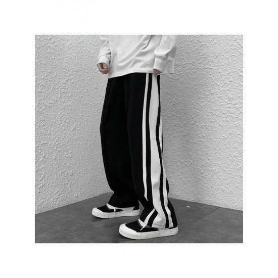  2024 Fall Loose Contrast Color Long Pants