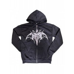 Casual Black Printed Loose Hooded Collar Coats Casual Black Printed Loose Hooded Collar Coats