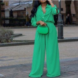  2024 Casual Pure Color Women's Two-Piece Set