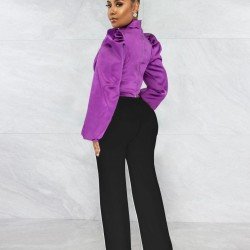 New Fashion Turtle Neck Top And Trouser Sets