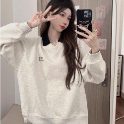  2024 Autumn Casual Letter Printed Women's Sweater