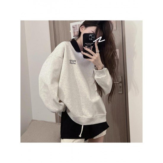  2024 Autumn Casual Letter Printed Women's Sweater