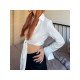  2024 Pure Color Lace Up Women's Cardigan Top