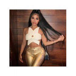 2024 Spice Girl Backless Hollowed Out Crop Vest  2024 Spice Girl Backless Hollowed Out Crop Vest