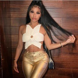  2024 Spice Girl Backless Hollowed Out Crop Vest