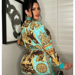 Women Printed Matching 2 Piece Outfit Sets