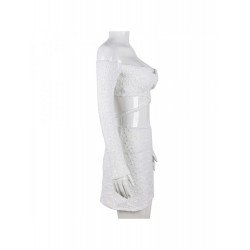 Tie Wrap White Matching 2piece Skirt Sets Tie Wrap White Matching 2piece Skirt Sets