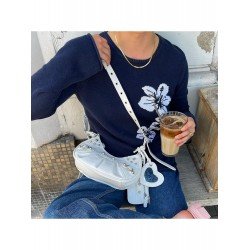 Flower Pattern Ladies Pullover Sweaters Flower Pattern Ladies Pullover Sweaters