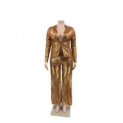  Loose Casual Pure Color Women's Two-Piece Set