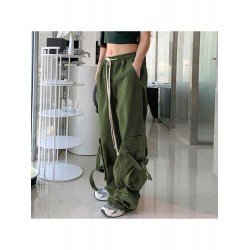  American Street Pure Color Casual Long Pants