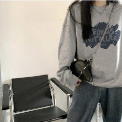  2024 Round Neck Letter Printing Women's Sweater