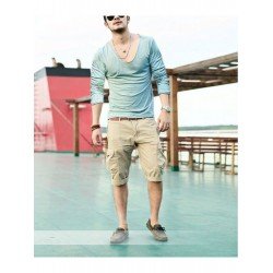 Casual Pure Color Men's Long Sleeve T-Shirt  Casual Pure Color Men's Long Sleeve T-Shirt