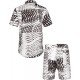 Summer Beach Printed 2 Piece Short Sets For Men Summer Beach Printed 2 Piece Short Sets For Men