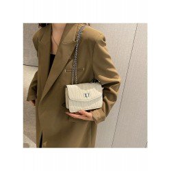 Trendy Black Twist Lock Chain Shoulder Bags Trendy Black Twist Lock Chain Shoulder Bags