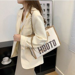  Fashion Letter Printing Canvas Tote Bag