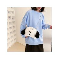  Cute Plush Contrast Color Women's Shoulder Bags