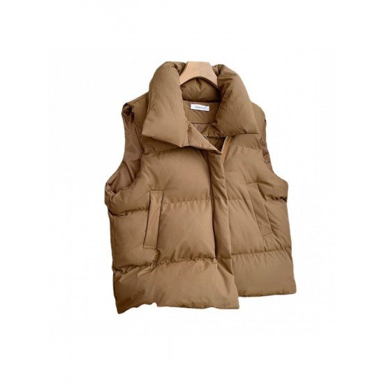  2024 Pure Color Sleeveless Women's Cotton Vest