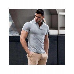 Summer Pure Color Short Sleeve Men's POLO Shirt  Summer Pure Color Short Sleeve Men's POLO Shirt