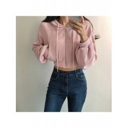 Fall Solid Hooded Short Coats For Ladies Fall Solid Hooded Short Coats For Ladies